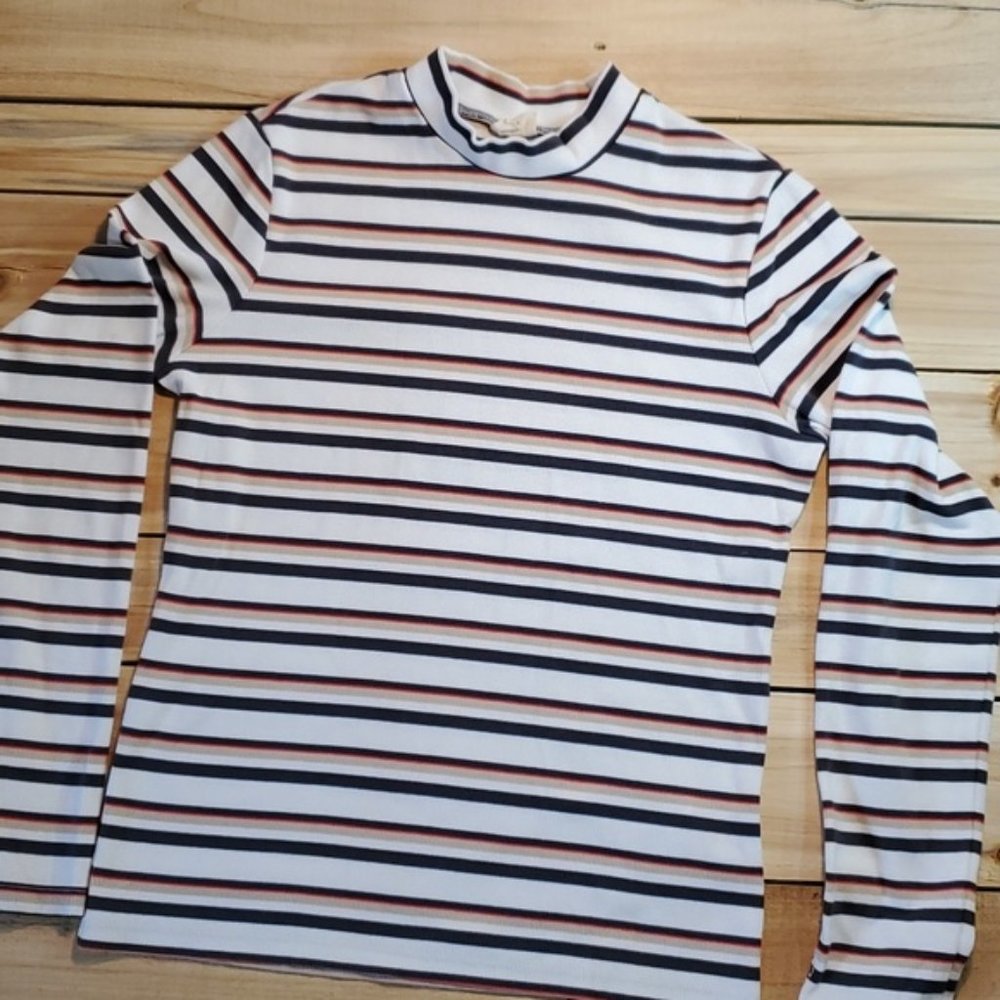 Levis striped Mock Turtleneck